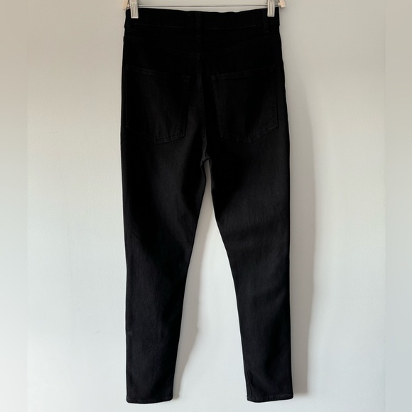 Reformation Jeans High Rise Skinny  Faded Black Destroyed Size 29 - Picture 7 of 16